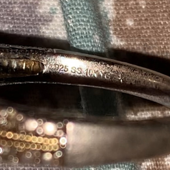 (OFFERS) ZALES DIAMOND RING STERLING SILVER GOLD - Picture 5 of 9